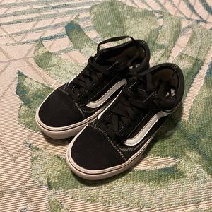 Black & white Vans, size 7 women’s